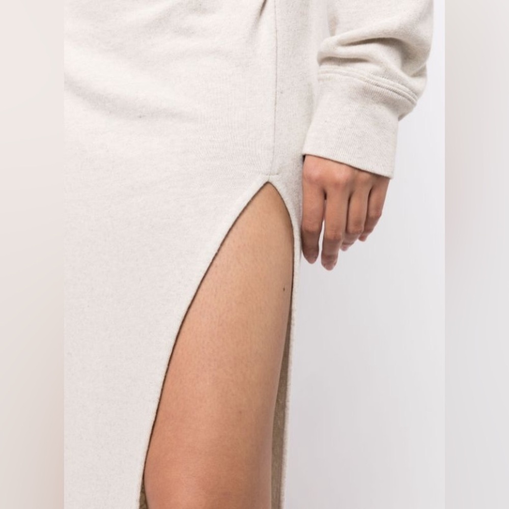 MARANT ÉTOILE Mafalda Salomon Long Sleeve Cotton Fleece Midi Dress 38 NWT 550$ - Picture 7 of 14